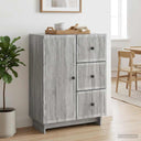 vidaXL Sideboard with Drawer White 66 x 34.5 x 90 cm Engineered Wood