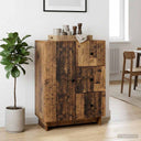 vidaXL Sideboard with Drawer White 66 x 34.5 x 90 cm Engineered Wood