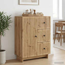 vidaXL Sideboard with Drawer White 66 x 34.5 x 90 cm Engineered Wood
