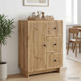 vidaXL Sideboard with Drawer White 66 x 34.5 x 90 cm Engineered Wood
