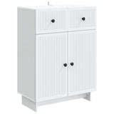 vidaXL Dressoir met lade Wit 66 x 34,5 x 90 cm Bewerkt hout