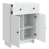 vidaXL Dressoir met lade Wit 66 x 34,5 x 90 cm Bewerkt hout