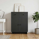 vidaXL Dressoir met lade Wit 66 x 34,5 x 90 cm Bewerkt hout
