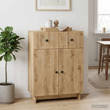 vidaXL Dressoir met lade Wit 66 x 34,5 x 90 cm Bewerkt hout