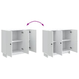 vidaXL Dressoir Wit 89 x 34,5 x 80 cm Bewerkt hout