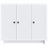 vidaXL Dressoir Wit 89 x 34,5 x 80 cm Bewerkt hout