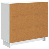 vidaXL Dressoir Wit 89 x 34,5 x 80 cm Bewerkt hout