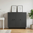 vidaXL Dressoir Wit 89 x 34,5 x 80 cm Bewerkt hout
