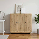 vidaXL Dressoir Wit 89 x 34,5 x 80 cm Bewerkt hout