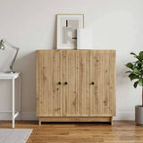 vidaXL Dressoir Wit 89 x 34,5 x 80 cm Bewerkt hout
