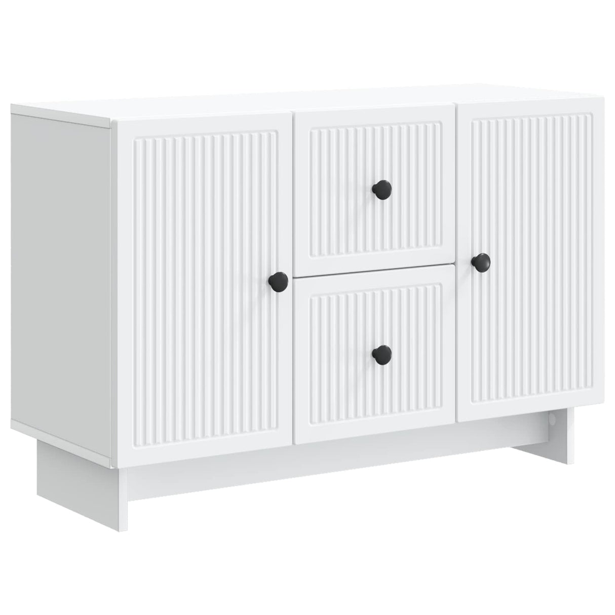vidaXL Sideboard with Drawer White 89 x 34.5 x 60 cm Engineered Wood