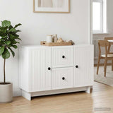 vidaXL Sideboard with Drawer White 89 x 34.5 x 60 cm Engineered Wood