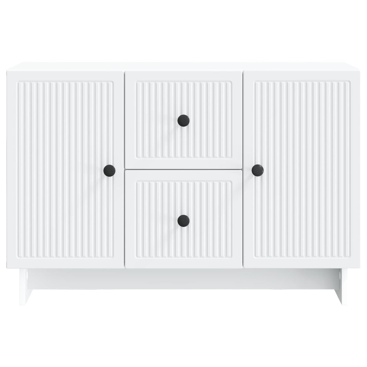 vidaXL Sideboard with Drawer White 89 x 34.5 x 60 cm Engineered Wood
