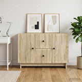 vidaXL Sideboard with Drawer White 89 x 34.5 x 60 cm Engineered Wood