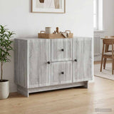 vidaXL Sideboard with Drawer White 89 x 34.5 x 60 cm Engineered Wood