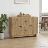 vidaXL Sideboard with Drawer White 89 x 34.5 x 60 cm Engineered Wood