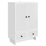 vidaXL Dressoir Wit 66 x 34,5 x 95 cm Geconstrueerd hout