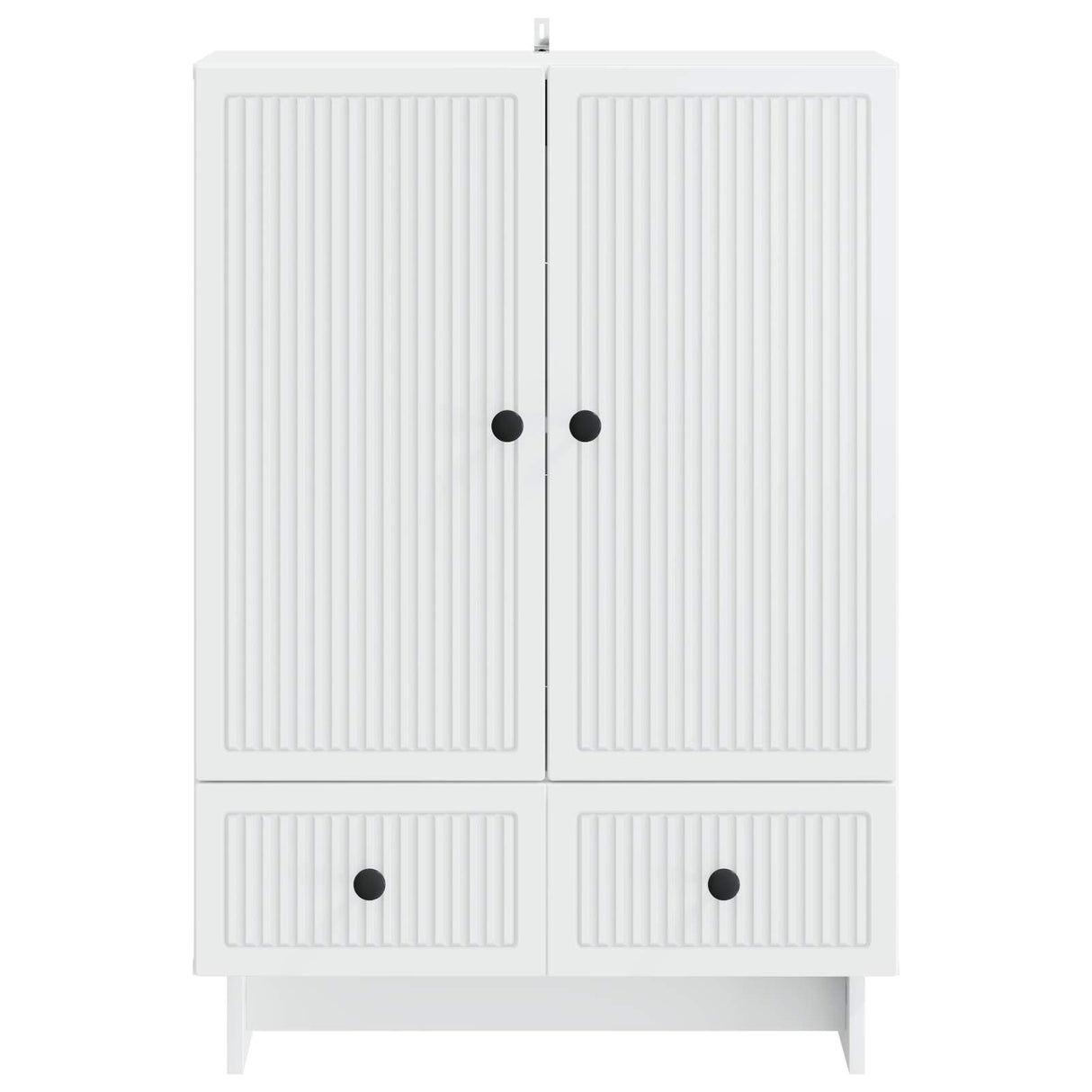 vidaXL Dressoir Wit 66 x 34,5 x 95 cm Geconstrueerd hout