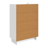 vidaXL Dressoir Wit 66 x 34,5 x 95 cm Geconstrueerd hout