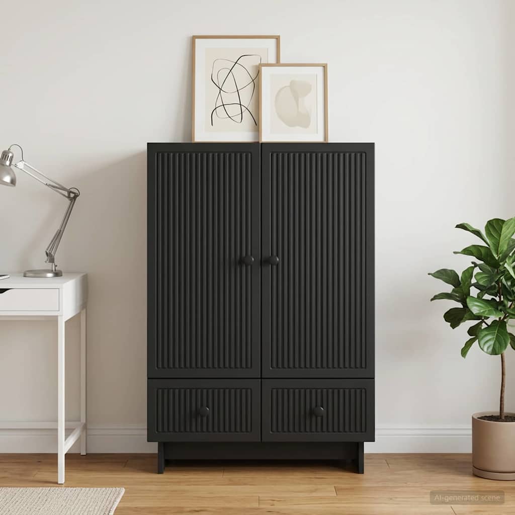 vidaXL Dressoir Wit 66 x 34,5 x 95 cm Geconstrueerd hout