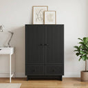 vidaXL Dressoir Wit 66 x 34,5 x 95 cm Geconstrueerd hout
