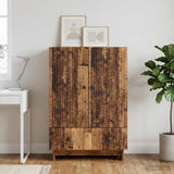 vidaXL Dressoir Wit 66 x 34,5 x 95 cm Geconstrueerd hout