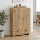 vidaXL Dressoir Wit 66 x 34,5 x 95 cm Geconstrueerd hout
