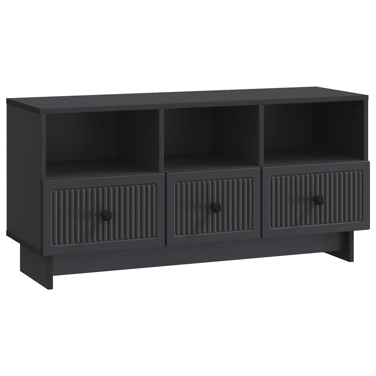 vidaXL TV Kast met lade Zwart 102 x 34,5 x 50 cm Bewerkt hout