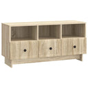 vidaXL TV Kast met lade Zwart 102 x 34,5 x 50 cm Bewerkt hout