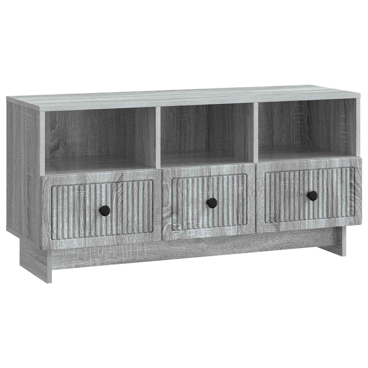 vidaXL TV Kast met lade Zwart 102 x 34,5 x 50 cm Bewerkt hout