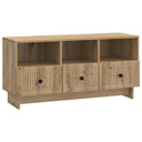 vidaXL TV Kast met lade Zwart 102 x 34,5 x 50 cm Bewerkt hout