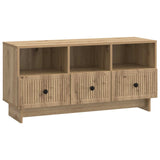 vidaXL TV Kast met lade Zwart 102 x 34,5 x 50 cm Bewerkt hout