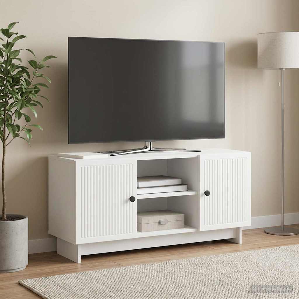 vidaXL TV Kast 102 x 34,5 x 50 cm Wit Bewerkt hout