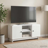 vidaXL TV Kast 102 x 34,5 x 50 cm Wit Bewerkt hout