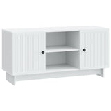 vidaXL TV Kast 102 x 34,5 x 50 cm Wit Bewerkt hout