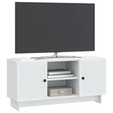 vidaXL TV Kast 102 x 34,5 x 50 cm Wit Bewerkt hout