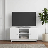 vidaXL TV Kast 102 x 34,5 x 50 cm Wit Bewerkt hout