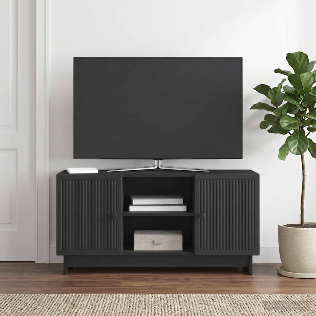 vidaXL TV Kast 102 x 34,5 x 50 cm Wit Bewerkt hout