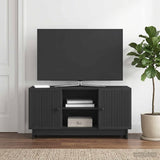 vidaXL TV Kast 102 x 34,5 x 50 cm Wit Bewerkt hout