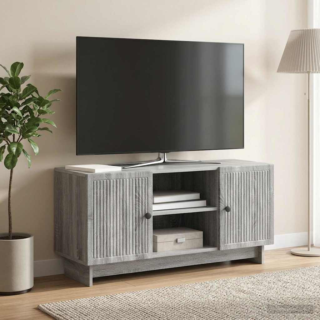 vidaXL TV Kast 102 x 34,5 x 50 cm Wit Bewerkt hout