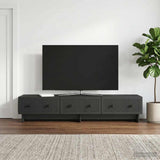 vidaXL TV Kast met lade Wit 147 x 34,5 x 30 cm Bewerkt hout