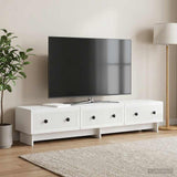 vidaXL TV Kast met lade Wit 147 x 34,5 x 30 cm Bewerkt hout