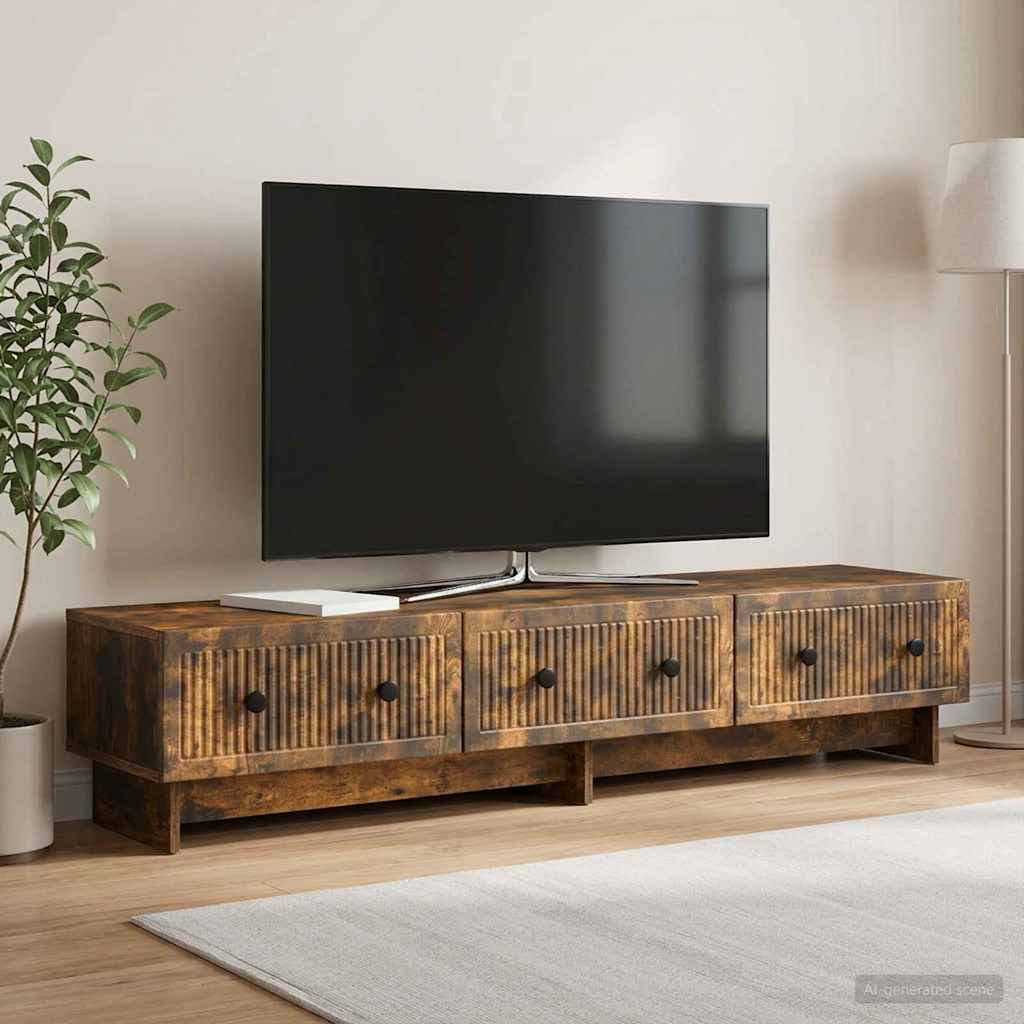 vidaXL TV Kast met lade Wit 147 x 34,5 x 30 cm Bewerkt hout