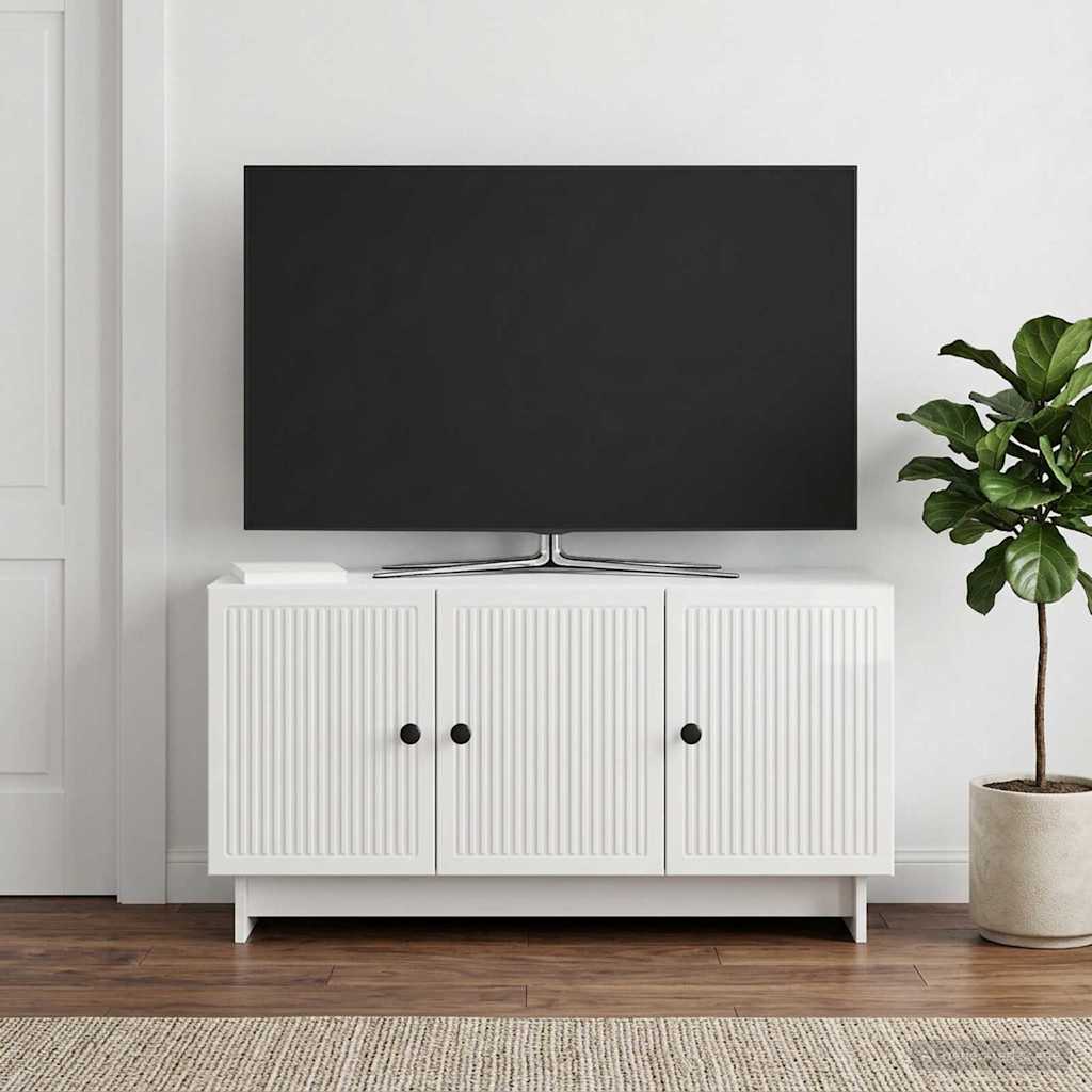 vidaXL TV Kast Wit 99 x 34,5 x 50 cm Bewerkt hout