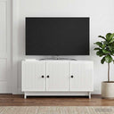 vidaXL TV Kast Wit 99 x 34,5 x 50 cm Bewerkt hout