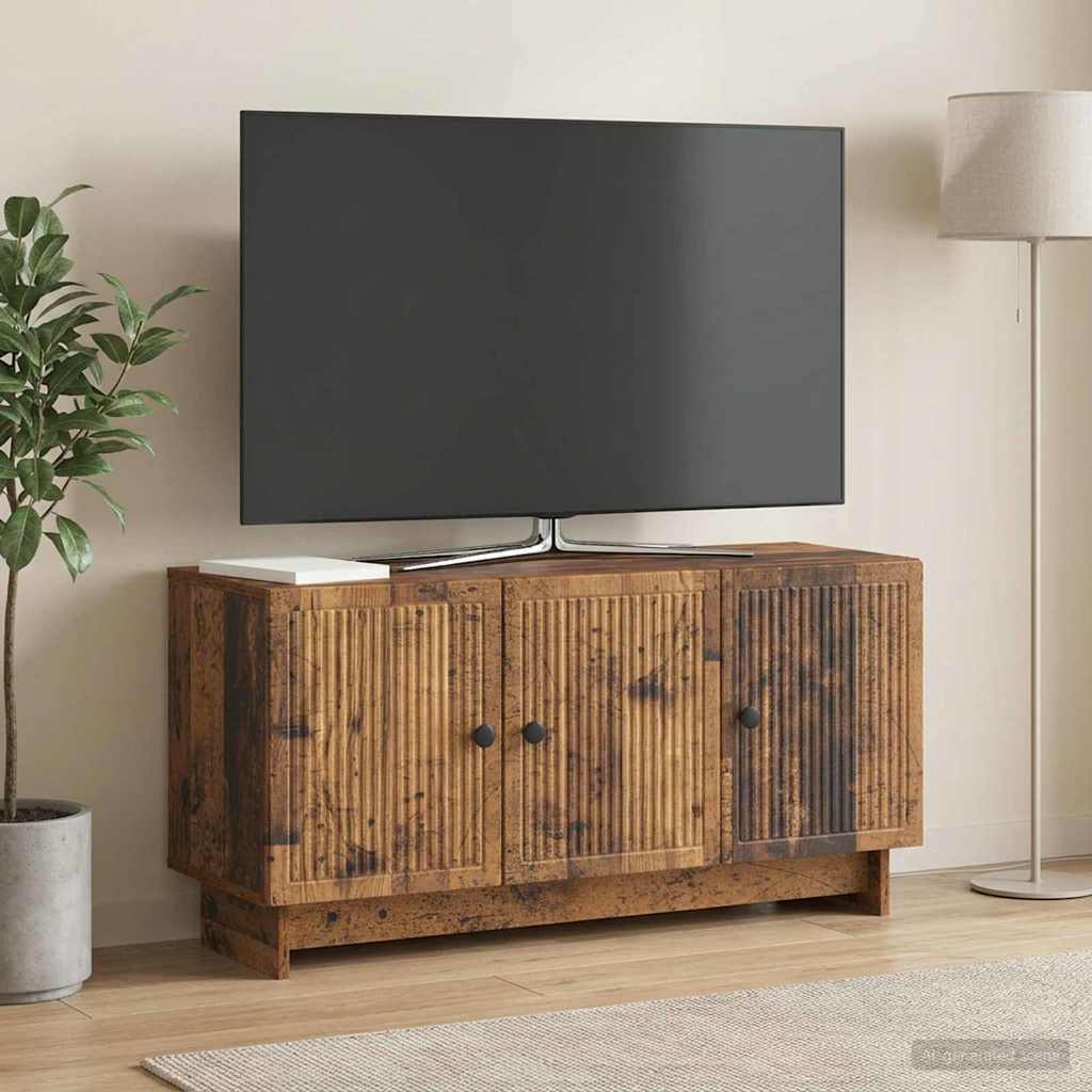 vidaXL TV Kast Wit 99 x 34,5 x 50 cm Bewerkt hout
