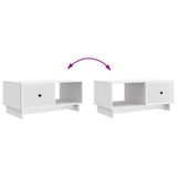vidaXL Salontafel Wit 90 x 50 x 40 cm Bewerkt hout