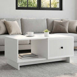 vidaXL Salontafel Wit 90 x 50 x 40 cm Bewerkt hout
