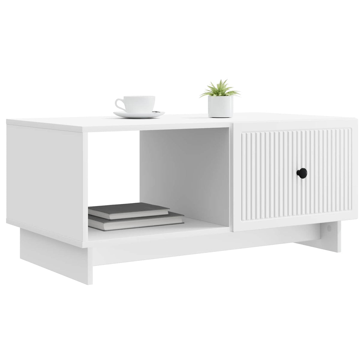 vidaXL Salontafel Wit 90 x 50 x 40 cm Bewerkt hout