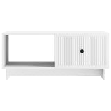 vidaXL Salontafel Wit 90 x 50 x 40 cm Bewerkt hout